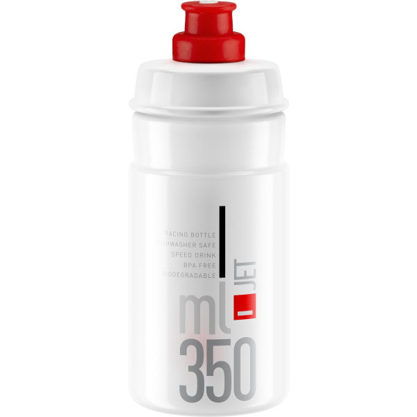 BOTTLE JET CLEAR 350 ML LOGO RED