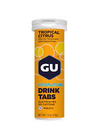 GU NUTRITION, HYDRATION DRINK TABS, TROPICAL CITRUS, 12-TAB TUBE