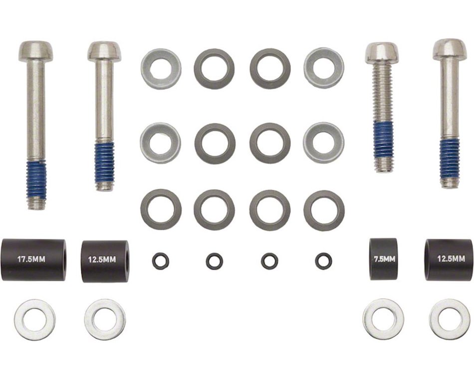 "POST SPACER SET - 20 S (FRONT 180/REAR 160), INCLUDES STAINLESS CALIPER MOUNTING BOLTS (CPS & STANDARD)"